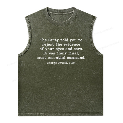 Pagewings It Was Their Final Most Essential Command Unisex Washed Tank Top