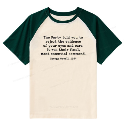 Pagewings It Was Their Final Most Essential Command Raglan T-shirt