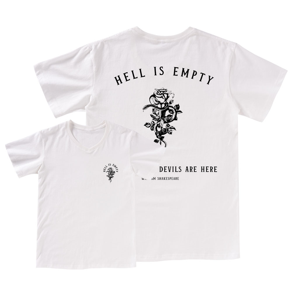 Pagewings Hell Is Empty And All The Devils Are Here V-neck T-shirt