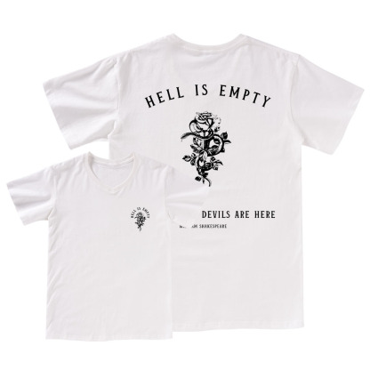 Pagewings Hell Is Empty And All The Devils Are Here V-neck T-shirt