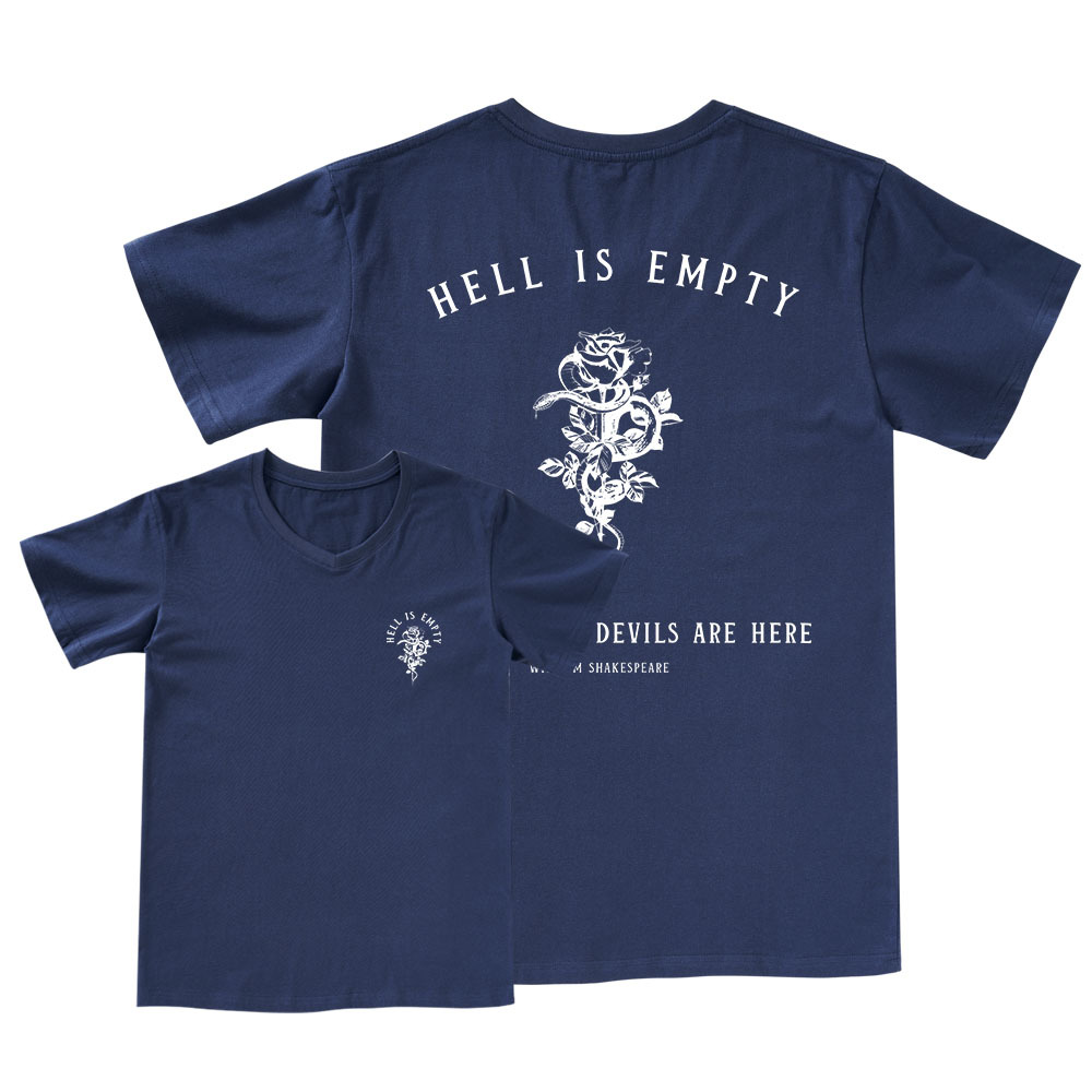 Pagewings Hell Is Empty And All The Devils Are Here V-neck T-shirt