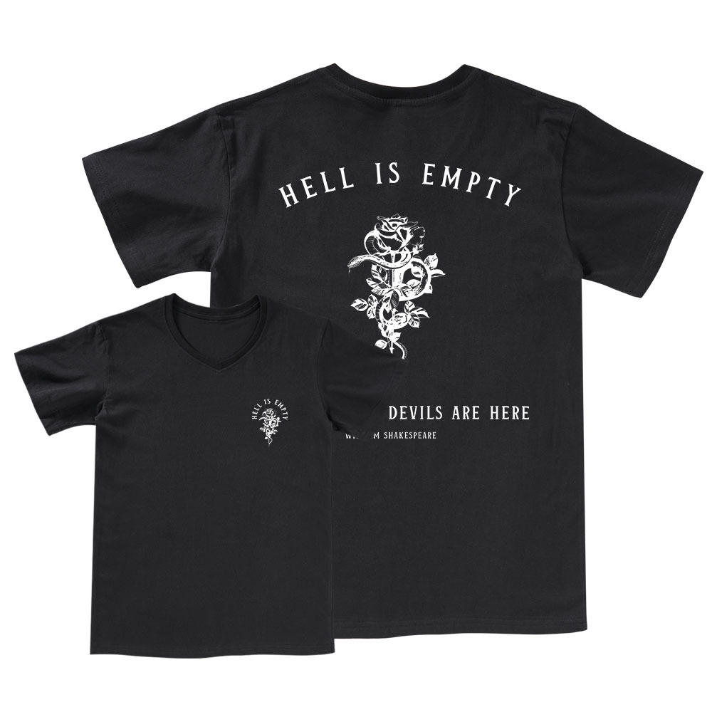 Pagewings Hell Is Empty And All The Devils Are Here V-neck T-shirt