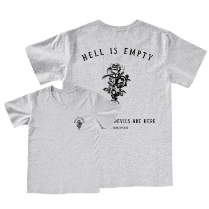 Pagewings Hell Is Empty And All The Devils Are Here V-neck T-shirt