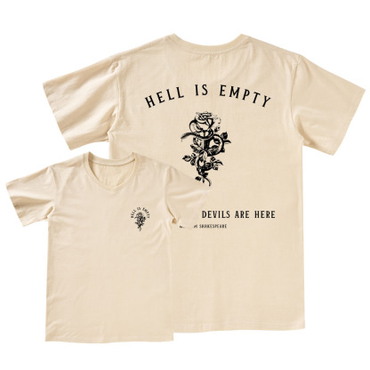 Pagewings Hell Is Empty And All The Devils Are Here V-neck T-shirt