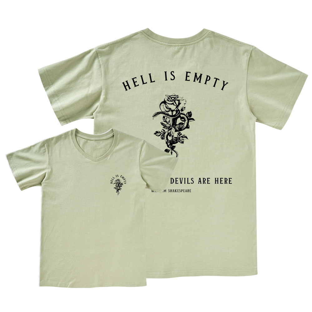 Pagewings Hell Is Empty And All The Devils Are Here V-neck T-shirt