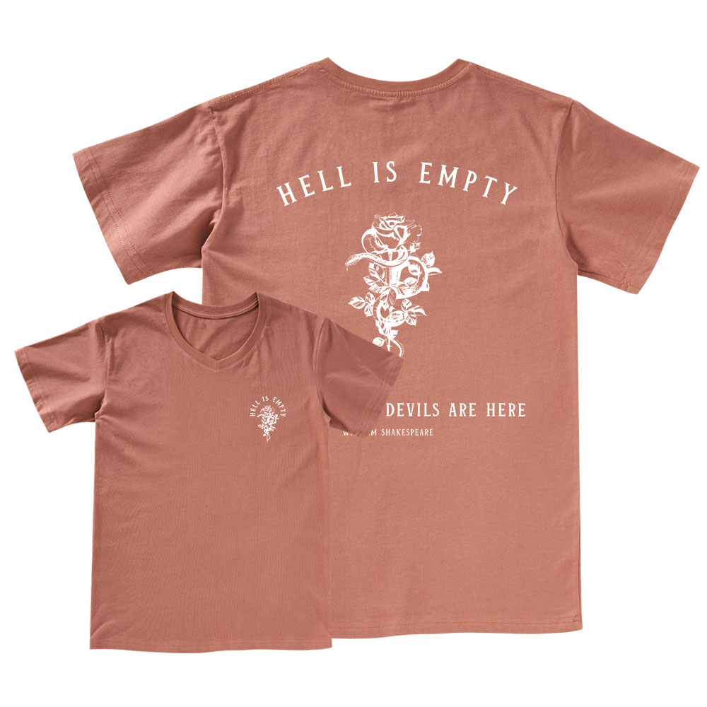 Pagewings Hell Is Empty And All The Devils Are Here V-neck T-shirt