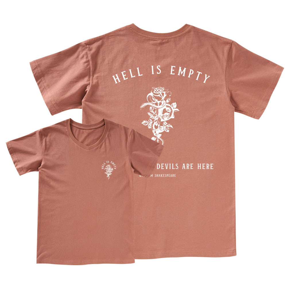 Pagewings Hell Is Empty And All The Devils Are Here V-neck T-shirt