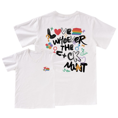 Pagewings Love Whoever The F*ck You Want V-neck T-shirt