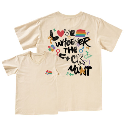 Pagewings Love Whoever The F*ck You Want V-neck T-shirt