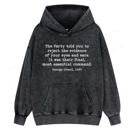Pagewing It Was Their Final Most Essential Command Unisex Washed Hoodie