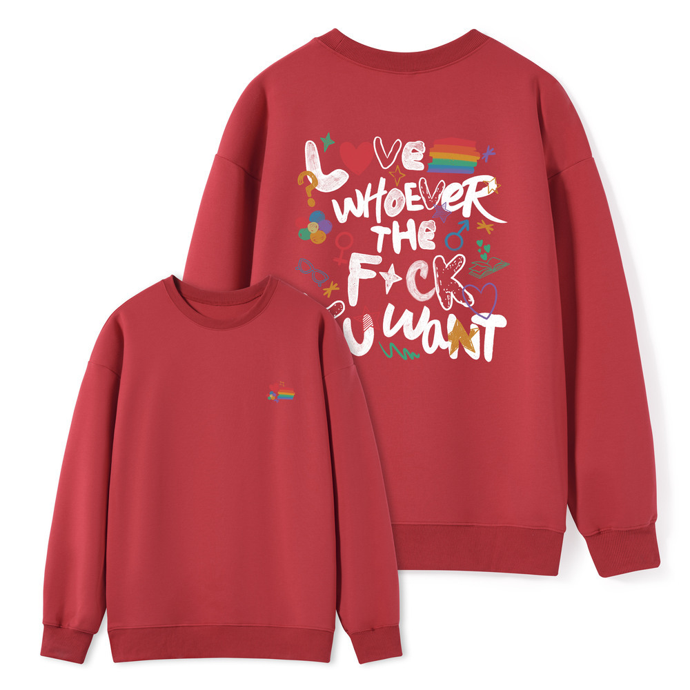 Pagewings Love Whoever The F*ck You Want Unisex Classic Sweatshirt