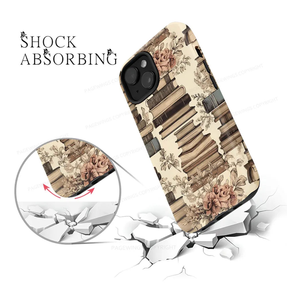 Pagewings Read Books Be Kind Stay Weird Phone Case