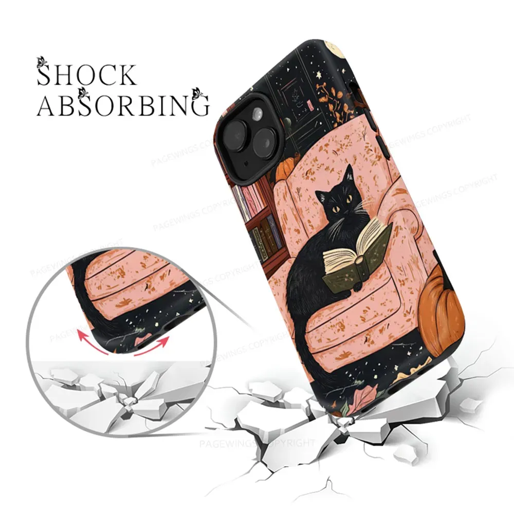 Pagewings Just A Cat Who Loves Reading Phone Case