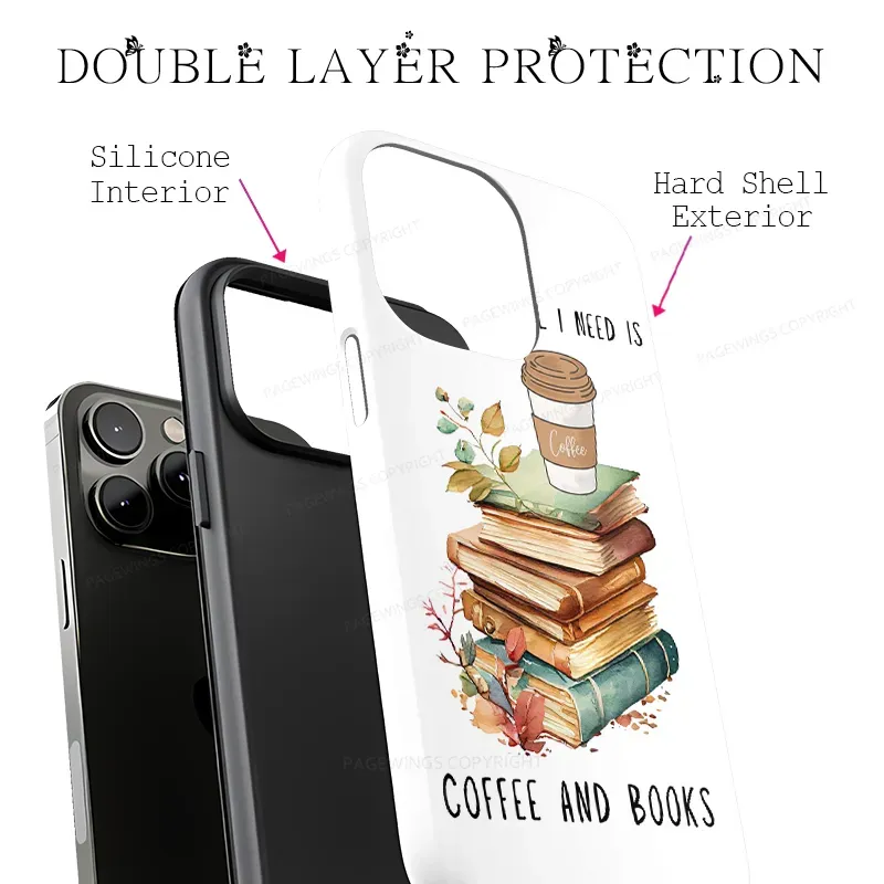 Pagewings Coffee And Books Phone Case