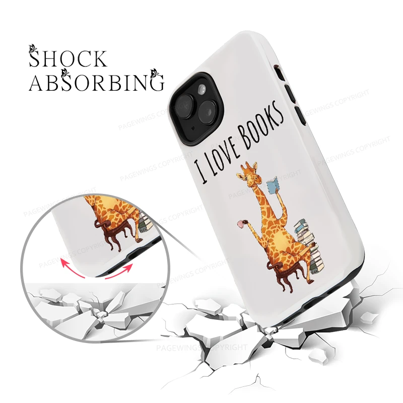 Pagewings I Love Books Phone Case