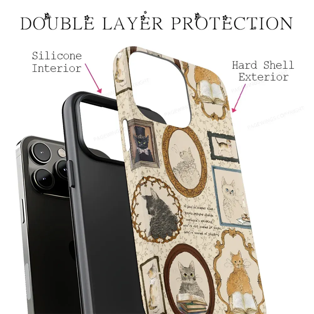 Pagewings You're Not Scared Of Books You're Scared Of Thinking Phone Case