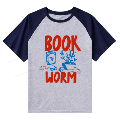 Pagewings Bookworm Raglan T-shirt