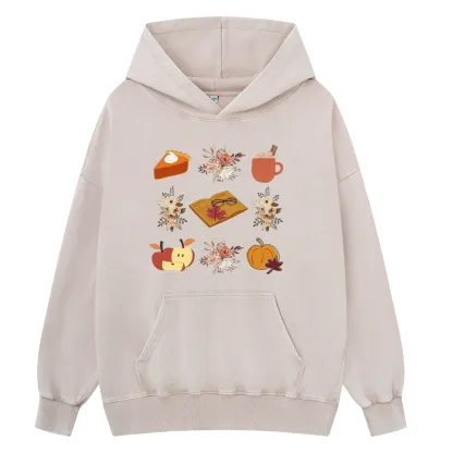 Pagewings Thanksgiving Book Unisex Washed Hoodie