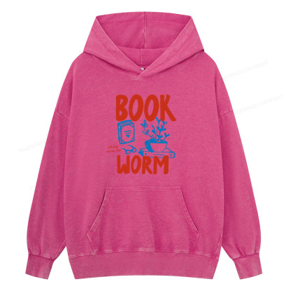 Pagewings Bookworm Unisex Washed Hoodie