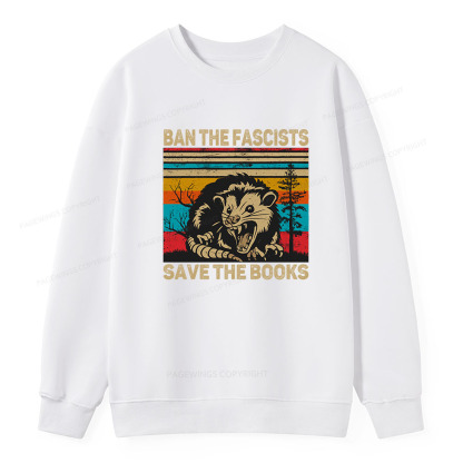 Pagewings Ban The Fascists Save The Books Unisex Classic Sweatshirt
