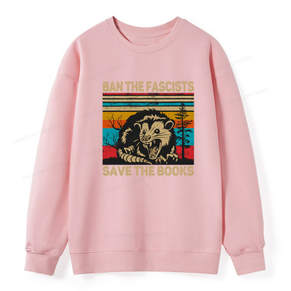 Pagewings Ban The Fascists Save The Books Unisex Classic Sweatshirt