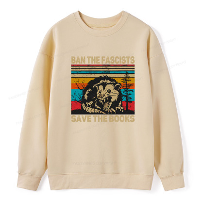 Pagewings Ban The Fascists Save The Books Unisex Classic Sweatshirt