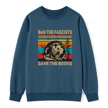 Pagewings Ban The Fascists Save The Books Unisex Classic Sweatshirt