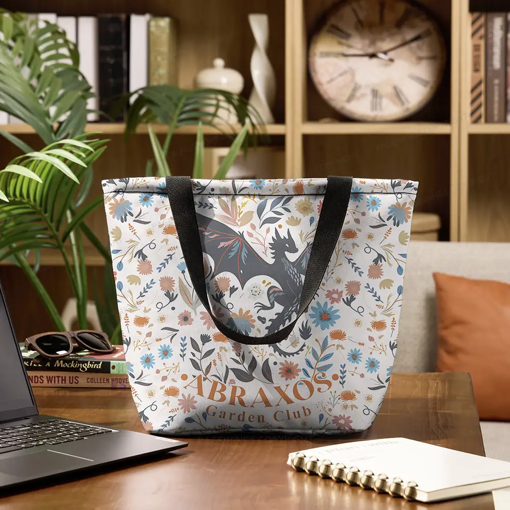 Pagewings Abraxos Garden Club Large Zippered Tote Bag