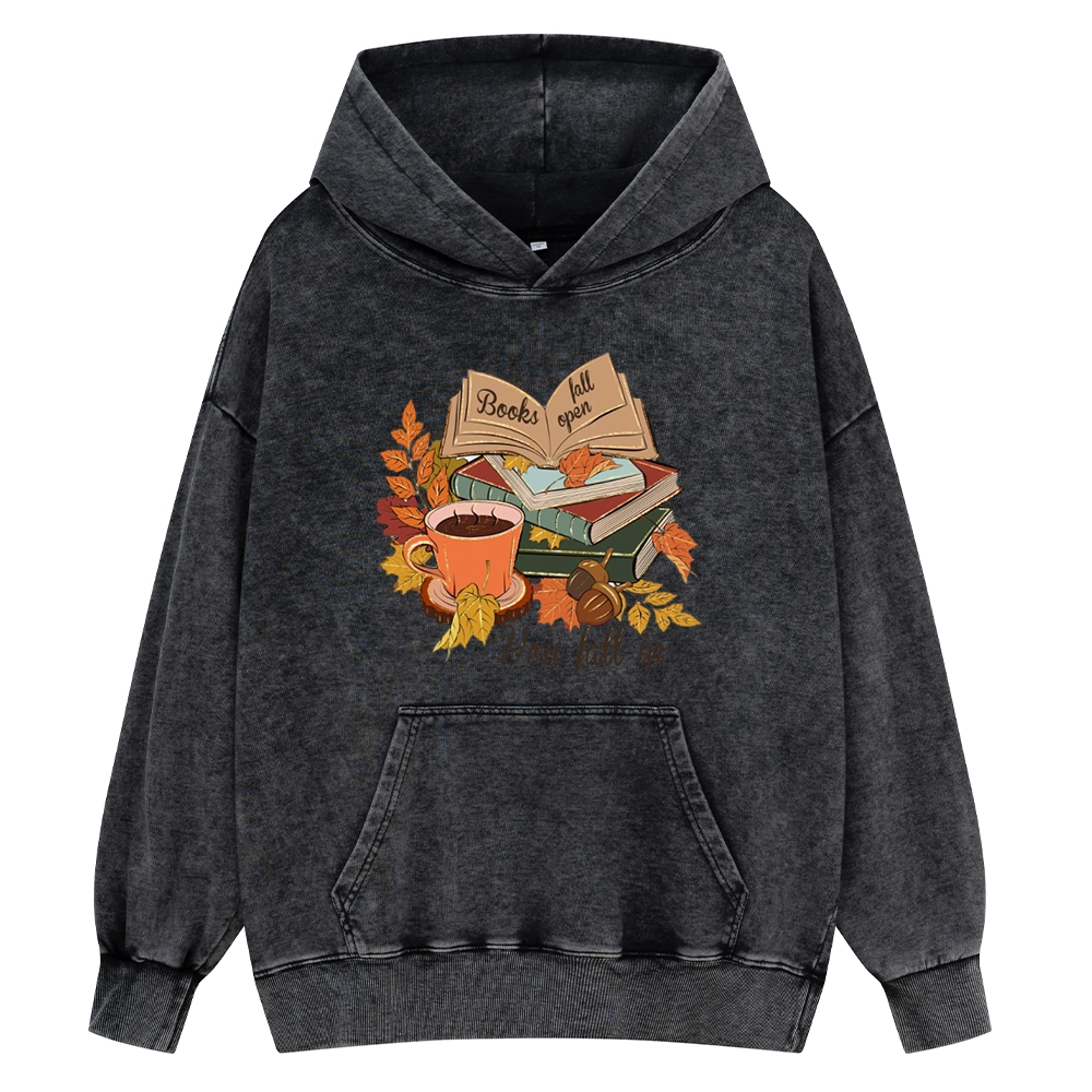 Pagewings Thanksgiving You Fall In Unisex Washed Hoodie