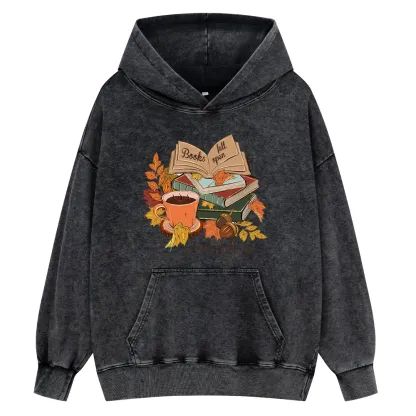 Pagewings Thanksgiving You Fall In Unisex Washed Hoodie