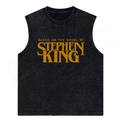 Pagewings Based On A Novel By Stephen King Unisex Washed Tank Top