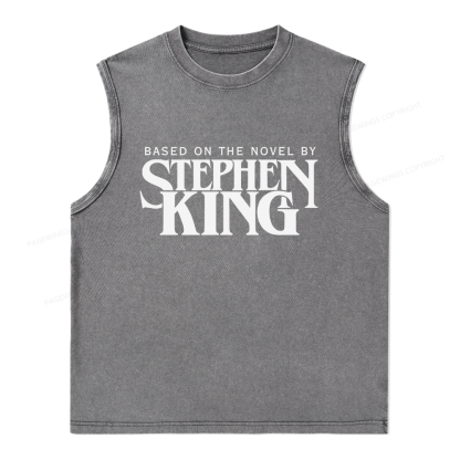 Pagewings Based On A Novel By Stephen King Unisex Washed Tank Top