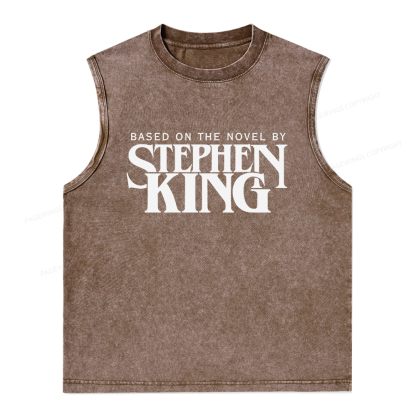 Pagewings Based On A Novel By Stephen King Unisex Washed Tank Top