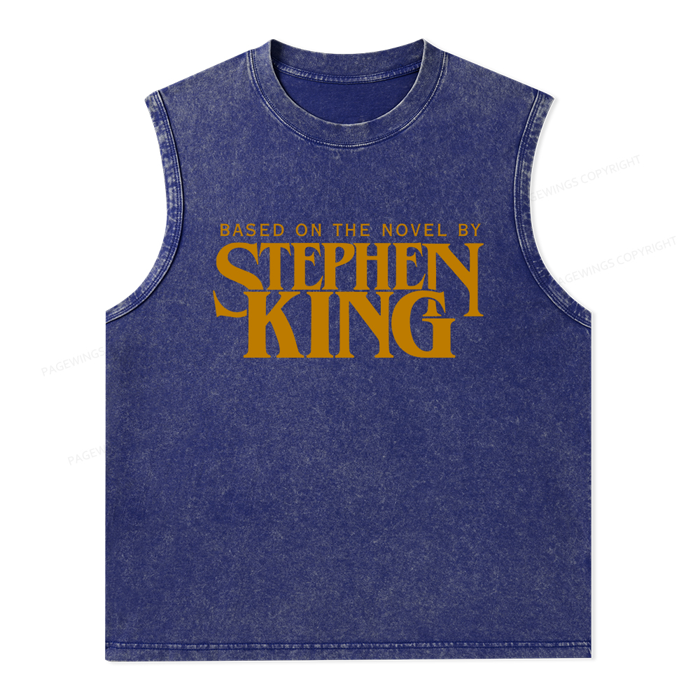 Pagewings Based On A Novel By Stephen King Unisex Washed Tank Top