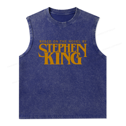 Pagewings Based On A Novel By Stephen King Unisex Washed Tank Top