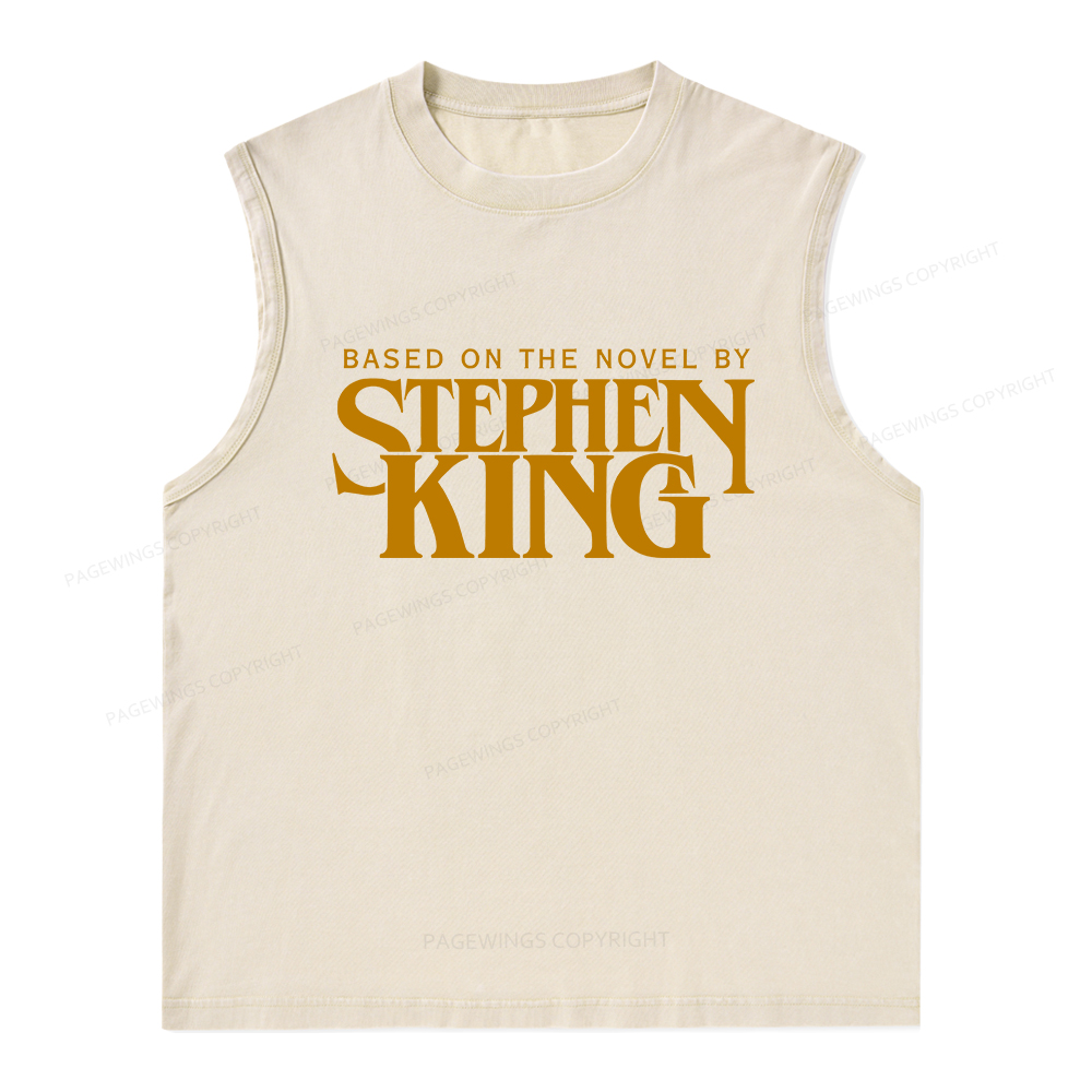 Pagewings Based On A Novel By Stephen King Unisex Washed Tank Top