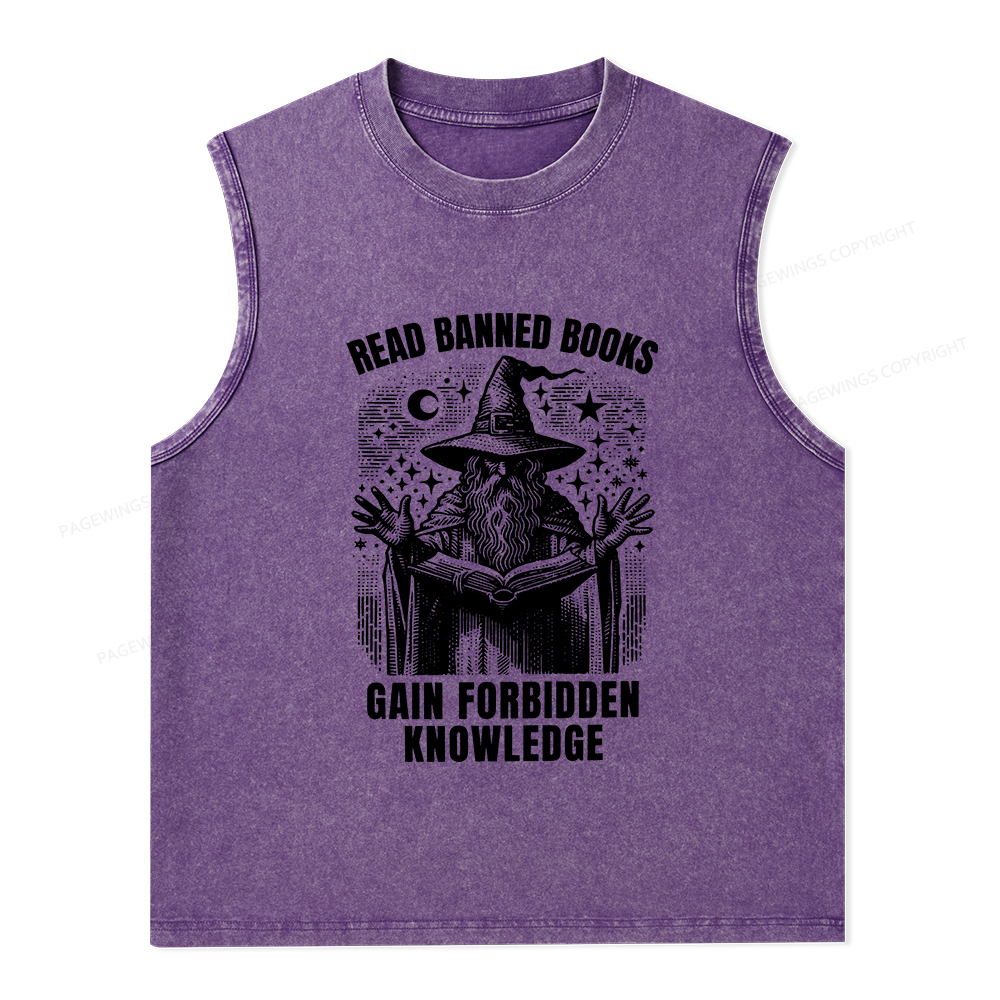 Pagewings Read Banned Books Gain Forbidden Knowledge Unisex Washed Tan