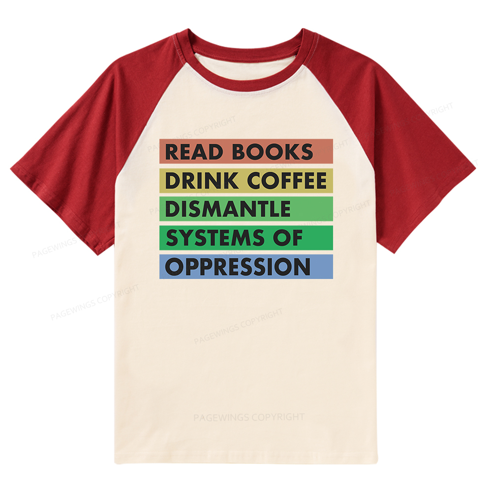 Pagewings Read Books Raglan T-shirt