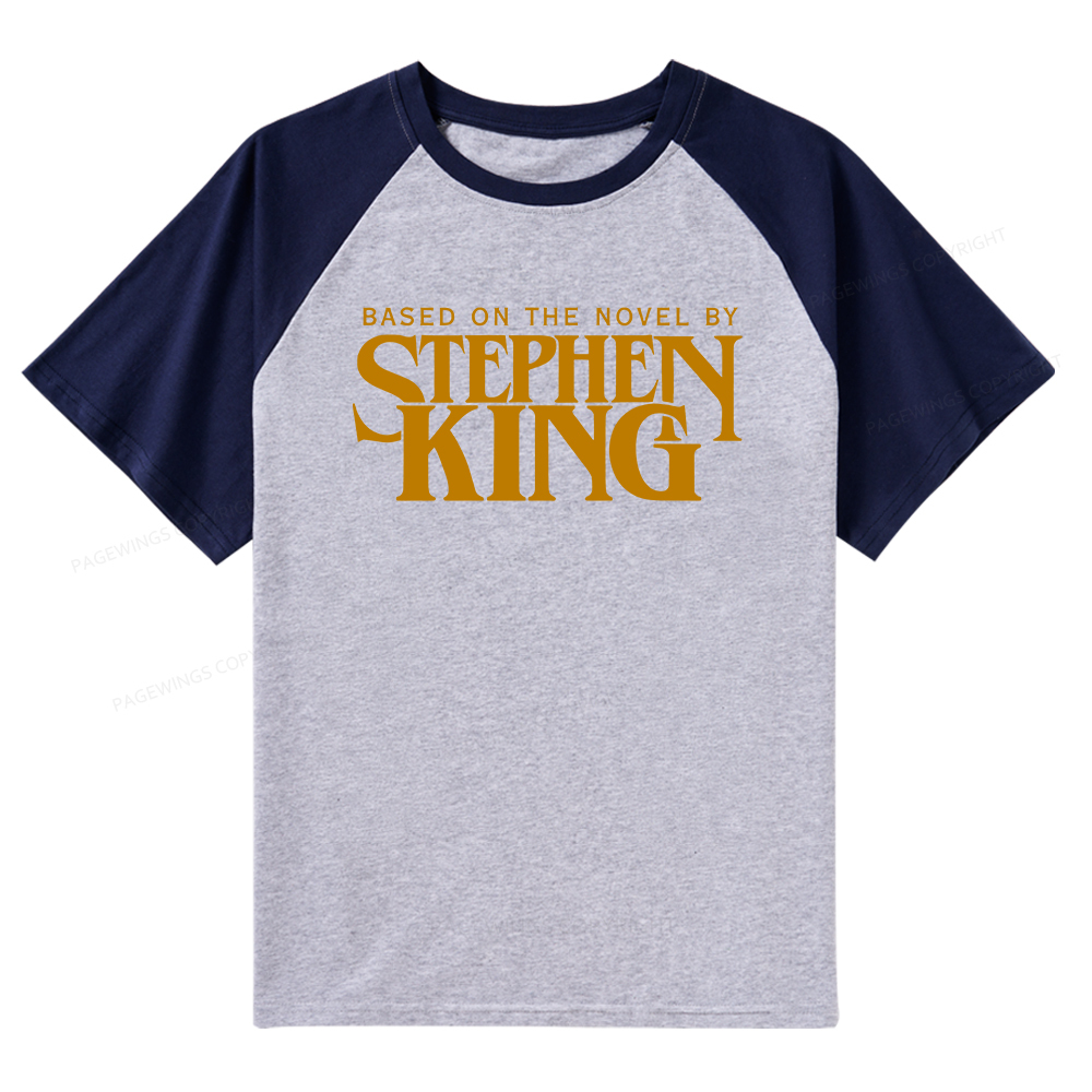 Pagewings Based On A Novel By Stephen King Raglan T-shirt