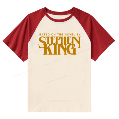 Pagewings Based On A Novel By Stephen King Raglan T-shirt