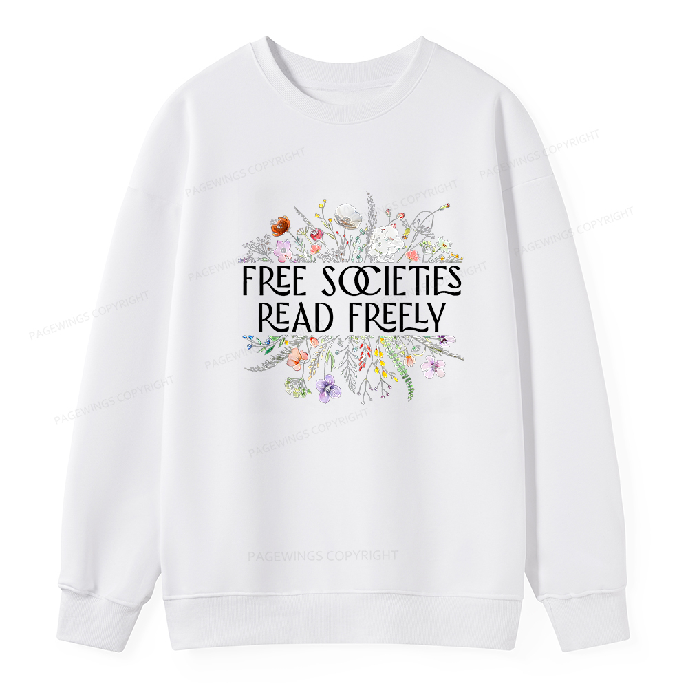 Pagewings Free Societies Read Freely Unisex Classic Sweatshirt
