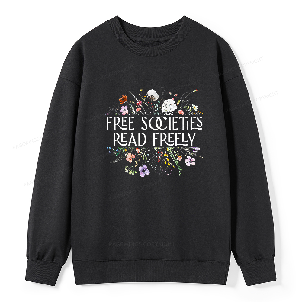 Pagewings Free Societies Read Freely Unisex Classic Sweatshirt