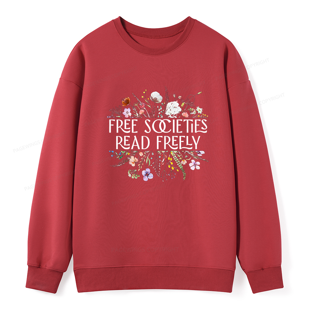 Pagewings Free Societies Read Freely Unisex Classic Sweatshirt