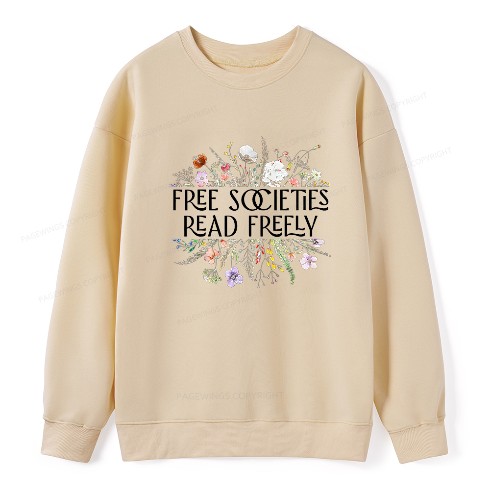 Pagewings Free Societies Read Freely Unisex Classic Sweatshirt