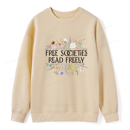 Pagewings Free Societies Read Freely Unisex Classic Sweatshirt