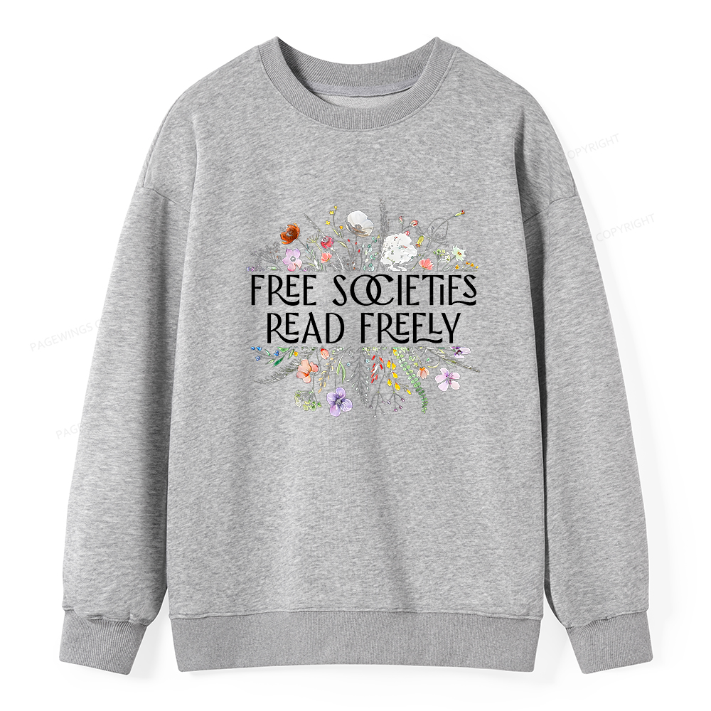 Pagewings Free Societies Read Freely Unisex Classic Sweatshirt