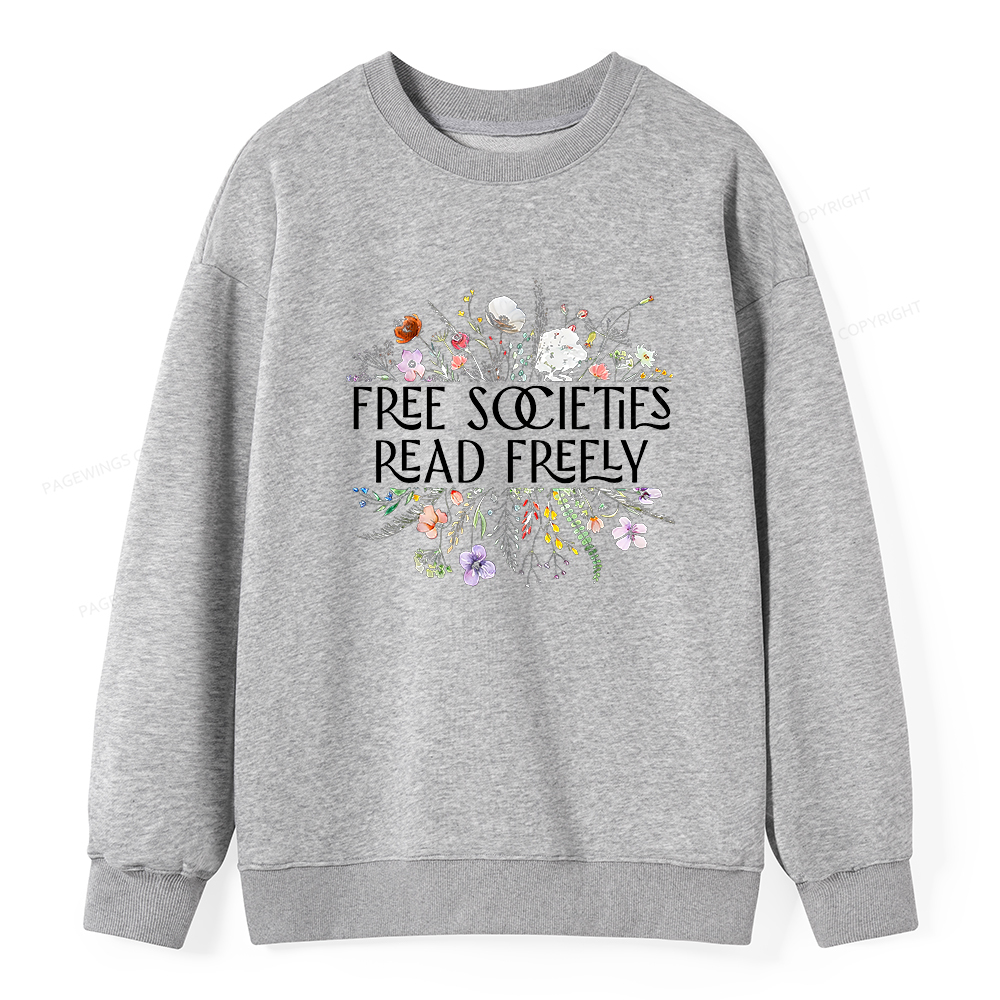 Pagewings Free Societies Read Freely Unisex Classic Sweatshirt