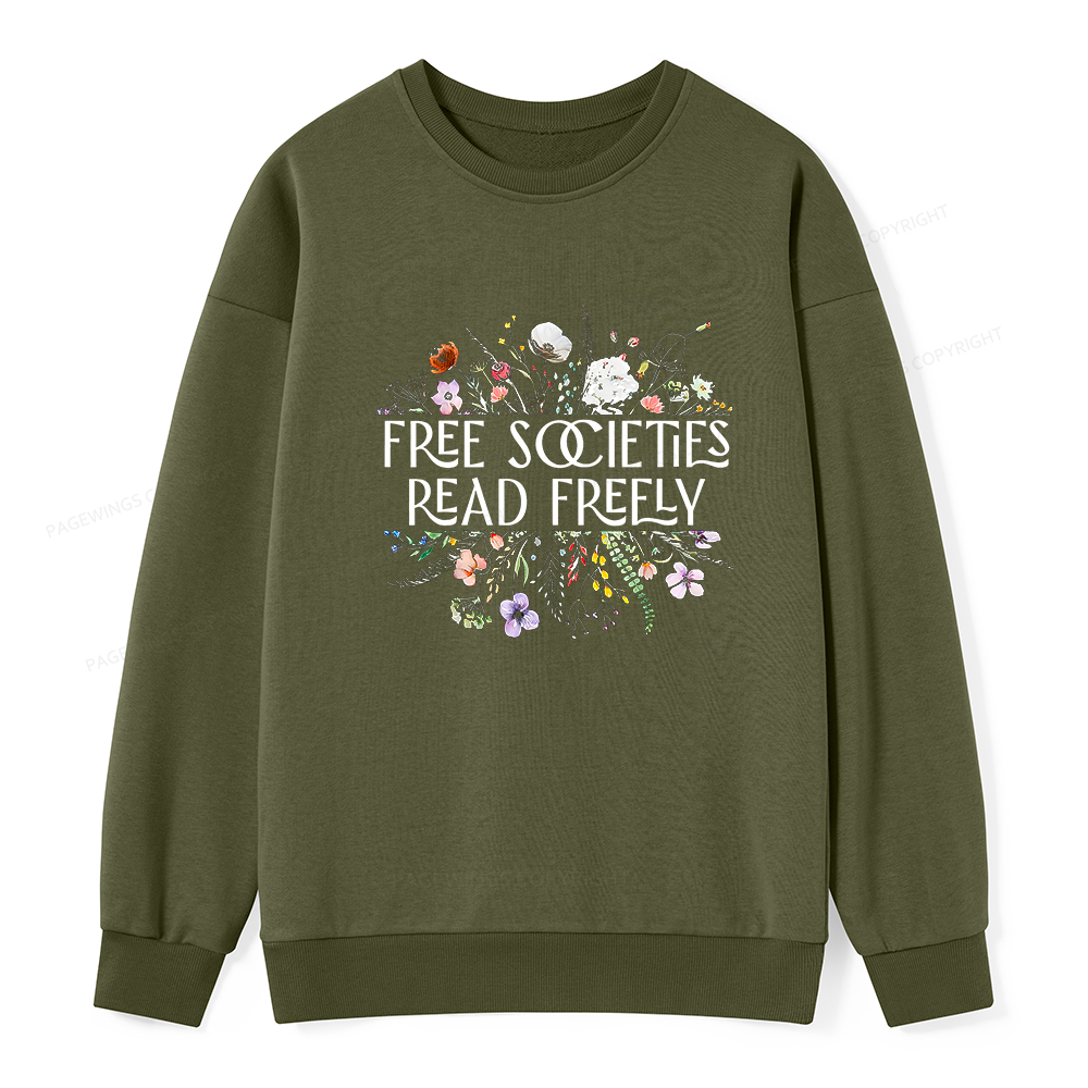 Pagewings Free Societies Read Freely Unisex Classic Sweatshirt