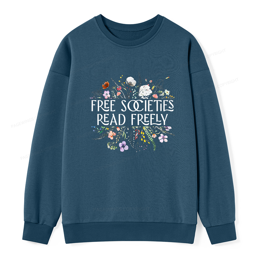 Pagewings Free Societies Read Freely Unisex Classic Sweatshirt