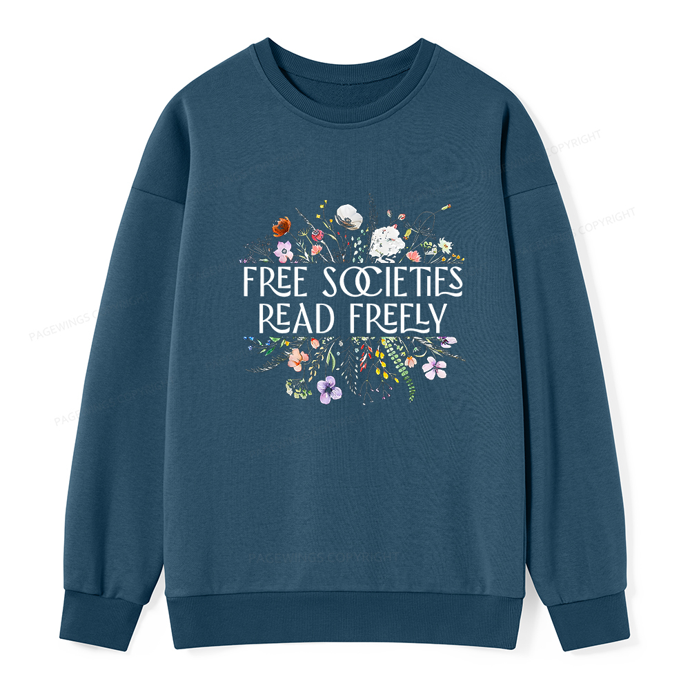 Pagewings Free Societies Read Freely Unisex Classic Sweatshirt